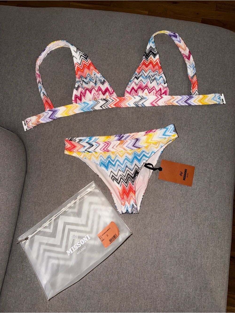 Missoni 2 Piece Zigzag Bikini Set Size 38 IT Sold Out 🌷